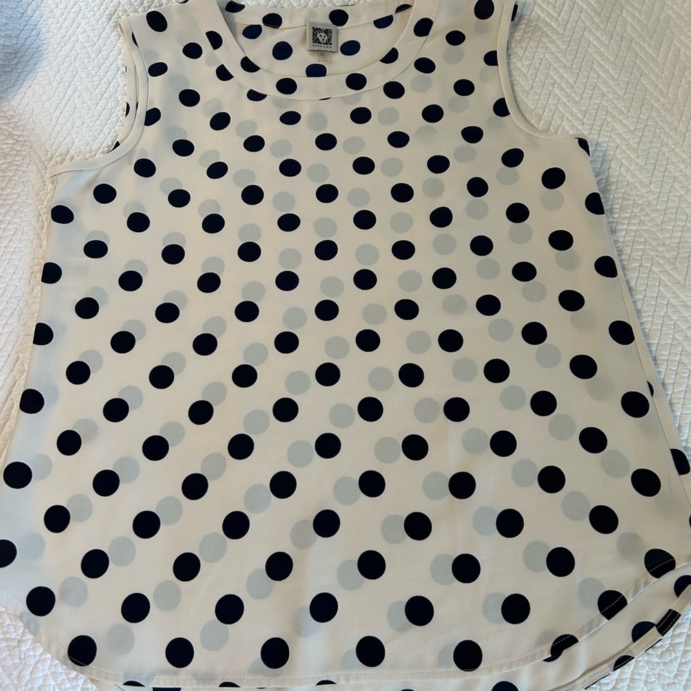 Anne Klein short sleeve dress top - Picture 4 of 5